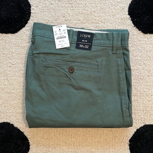 J. Crew Factory Other - NWT J.Crew Factory Green Slim Flex Chino Pant 38x32